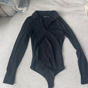 Abercrombie & Fitch Black Ribbed Top